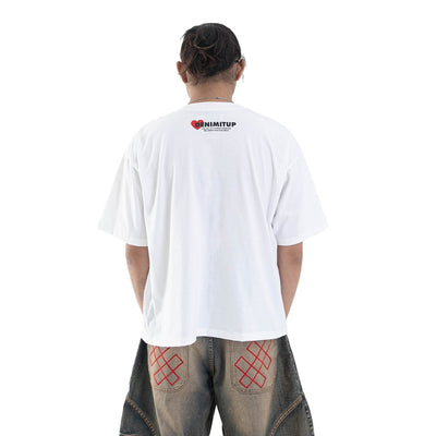 Loving Trilogo Denimitup - White Tee - Tshirt
