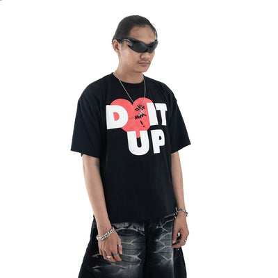 Loving Trilogo Denimitup - Black Tee - Tshirt