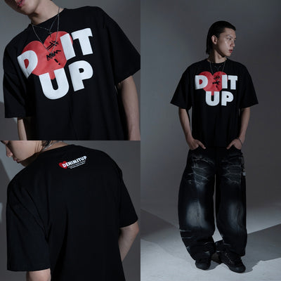 Loving Trilogo Denimitup - Black Tee - Tshirt