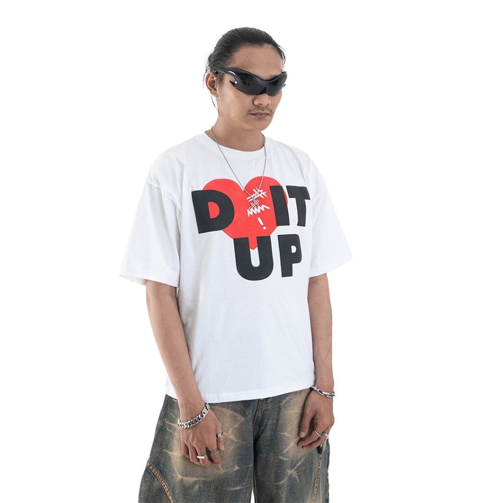 Loving Trilogo Denimitup - White Tee - Tshirt