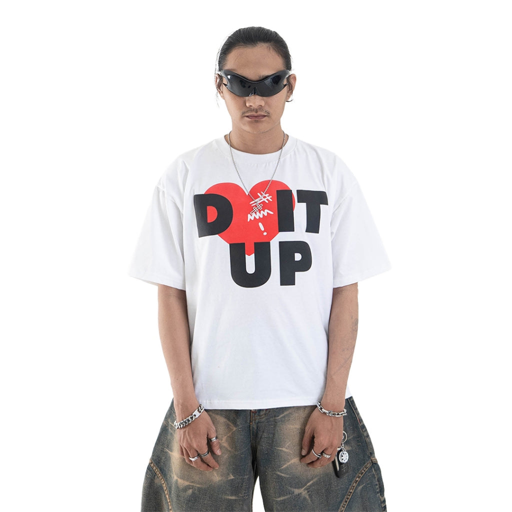 Loving Trilogo Denimitup - White Tee - Tshirt