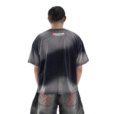 Loving Trilogo Denimitup Washed - Cloudy Black - Tshirt