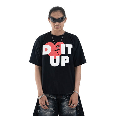 Loving Trilogo Denimitup - Black Tee - Tshirt