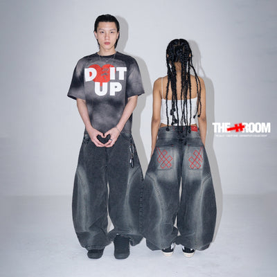 Loving Trilogo Denimitup Washed - Cloudy Black - Tshirt