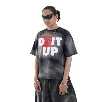 Loving Trilogo Denimitup Washed - Cloudy Black - Tshirt