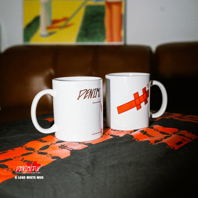 DENIMITUP - H Logo White Red & H Logo Black Mug - Gelas