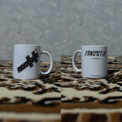 DENIMITUP - H Logo White Red & H Logo Black Mug - Gelas