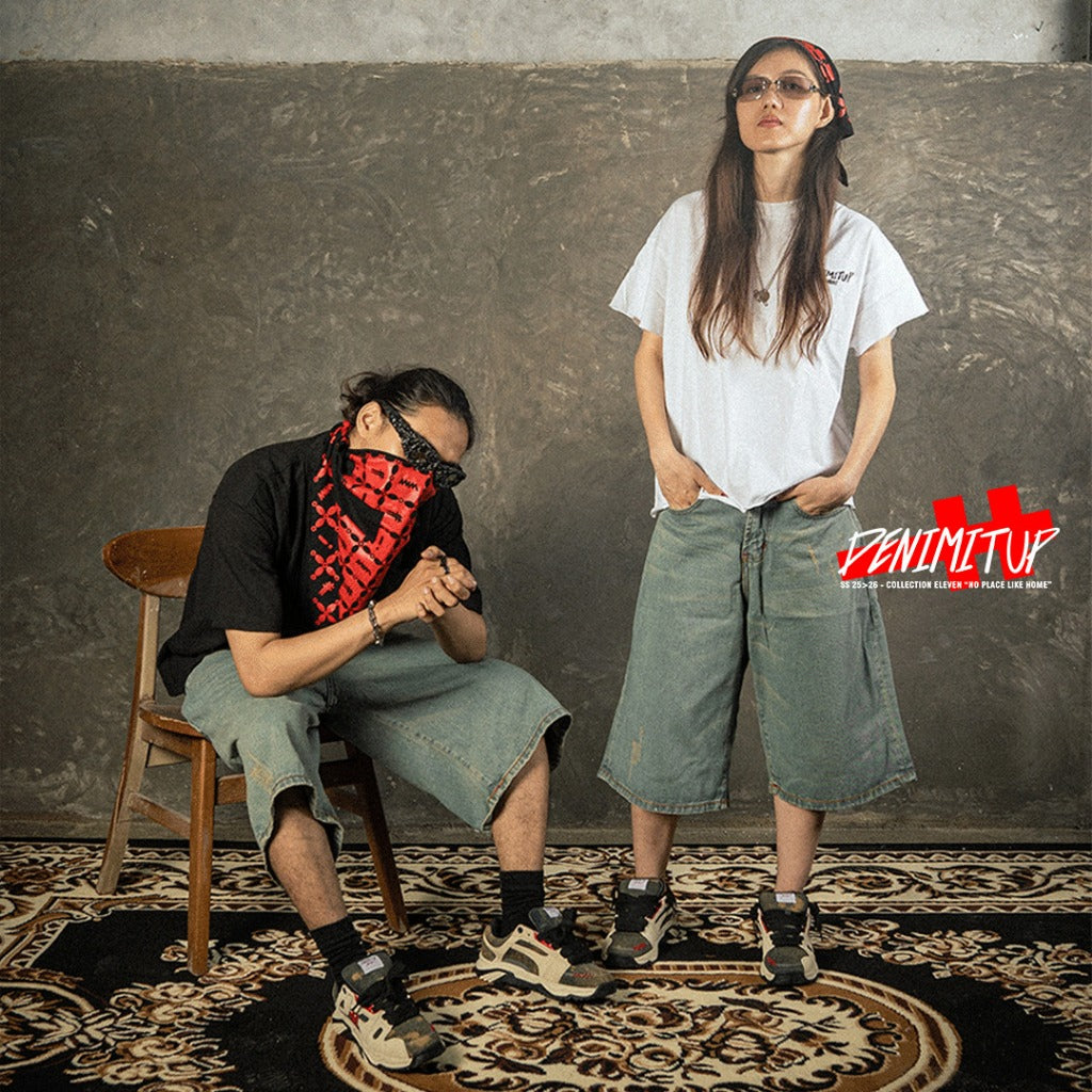 DENIMITUP H Logo X Kawung - Black - Bandana