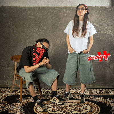 DENIMITUP H Logo X Kawung - Black - Bandana