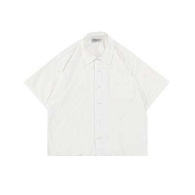 DENIMITUP Linen Crinkle - White Shirt - Men Shirt