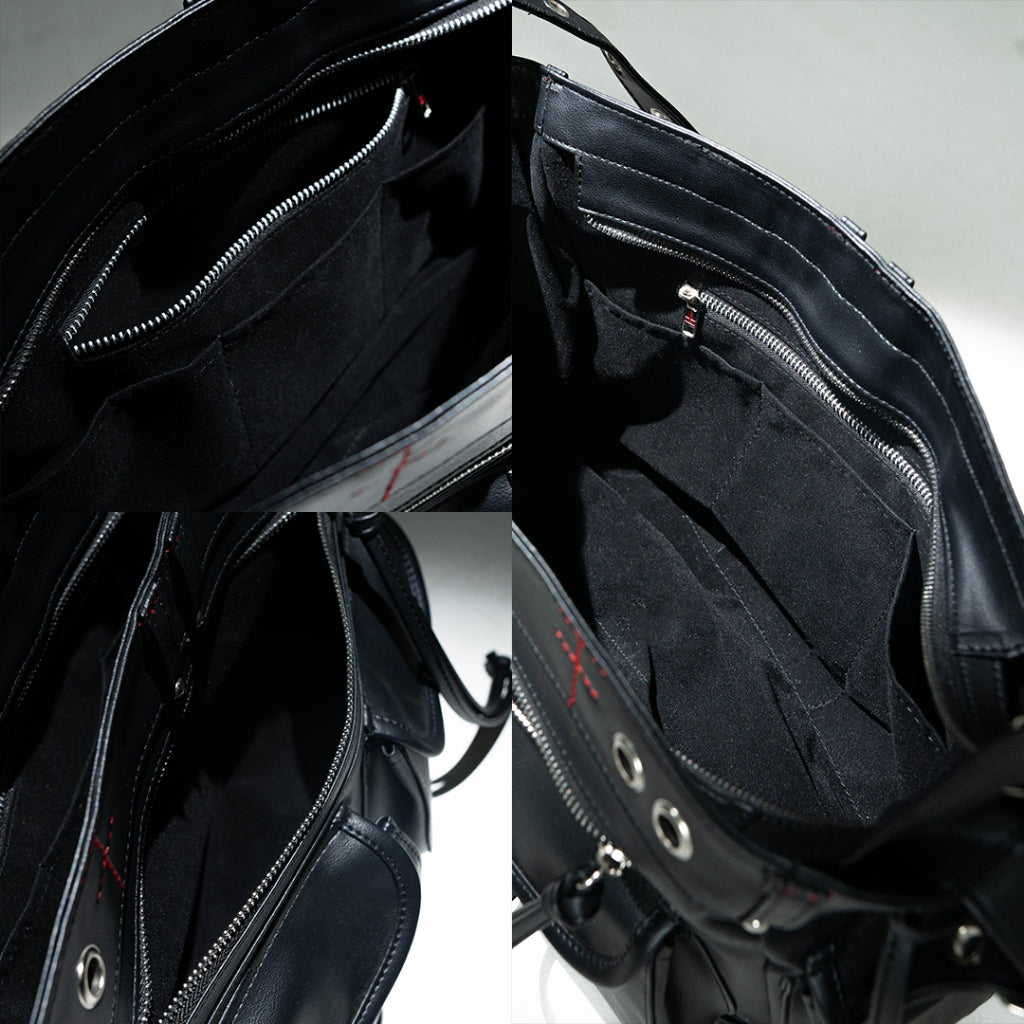 DENIMITUP H Messenger Bag - Black - Bag