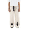 DENIMITUP H zigzag sweat pants - White Bone - Long Pants