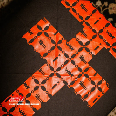 DENIMITUP H Logo X Kawung - Black - Bandana