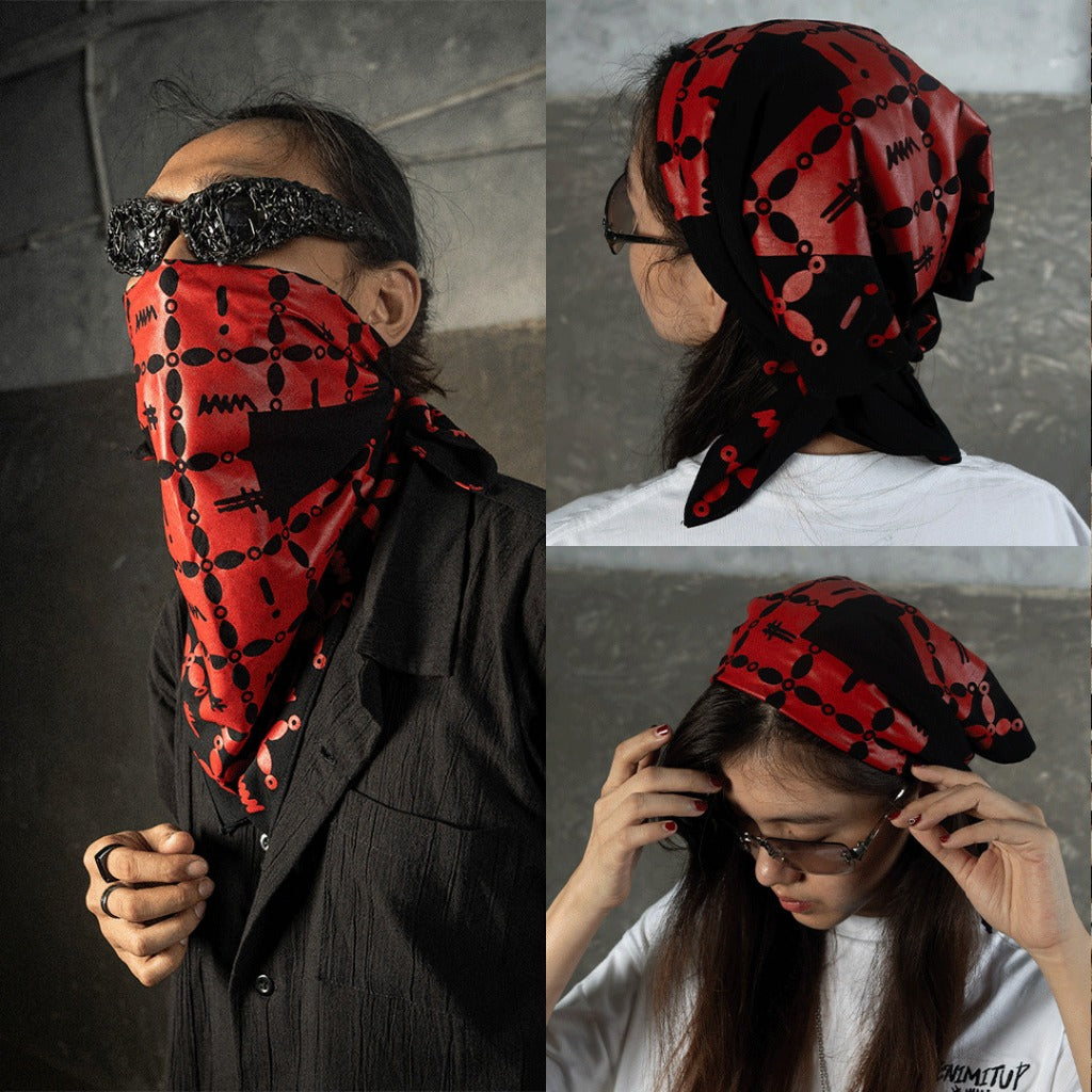 DENIMITUP H Logo X Kawung - Black - Bandana