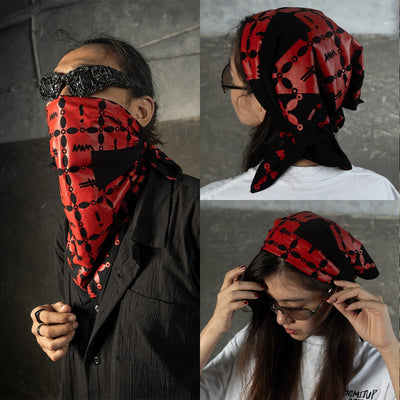 DENIMITUP H Logo X Kawung - Black - Bandana