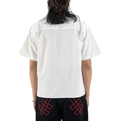DENIMITUP Linen Crinkle - White Shirt - Men Shirt