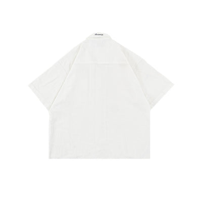 DENIMITUP Linen Crinkle - White Shirt - Men Shirt