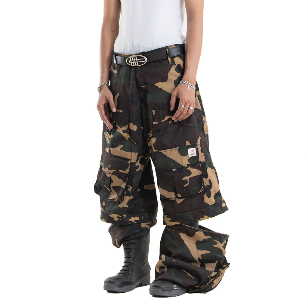Denimitup 2-IN-1 - Camouflage - Jorts / Cargo Pants
