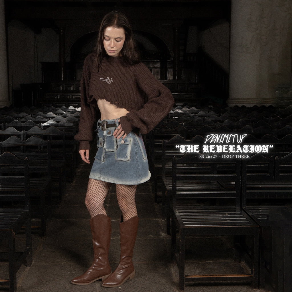 A1 Complex Cargo Skirt - Skull Cream - Skirt