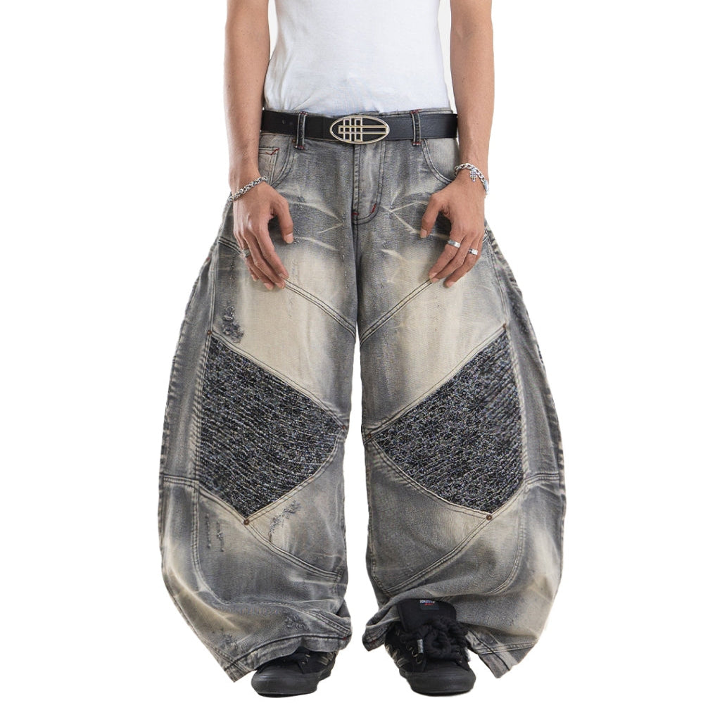 A1 Wide Barrel Songket - Skull Titanium - Jeans