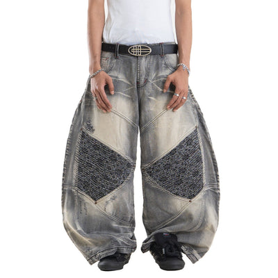 A1 Wide Barrel Songket - Skull Titanium - Jeans