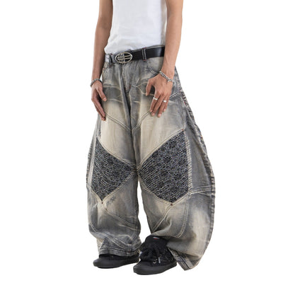 A1 Wide Barrel Songket - Skull Titanium - Jeans