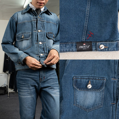 H1 Type Two Jacket - Stone Blue Wash