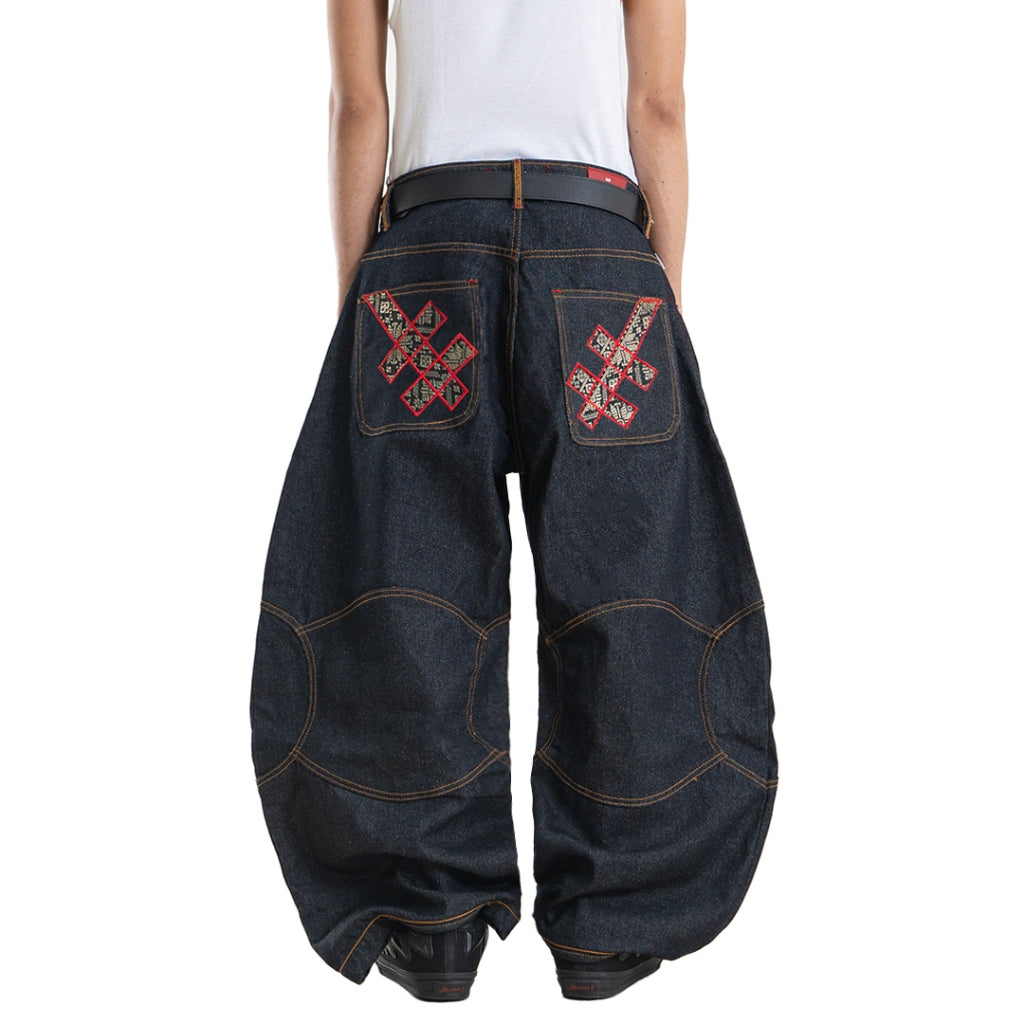 A1 Wide Barrel Exo - Skull Raw - Jeans