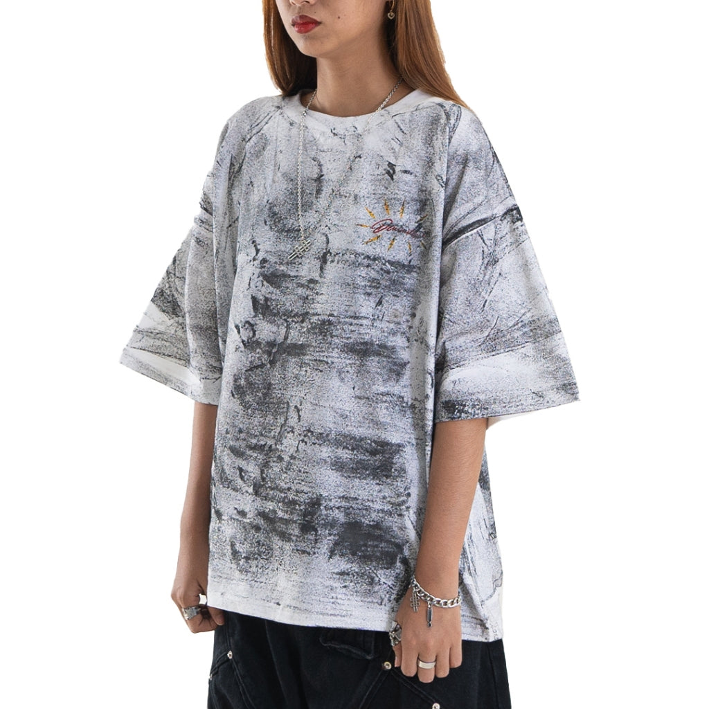 Angelic Artsy White H Logo Tee