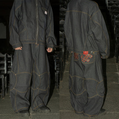 A1 Wide Barrel Exo - Skull Raw - Jeans