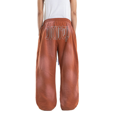 H Zigzag Sweat Pants - Cosmic Orange - Pants