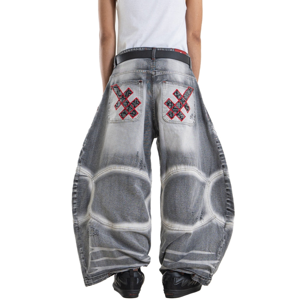 A1 Wide Barrel Exo - Skull Grey - Jeans