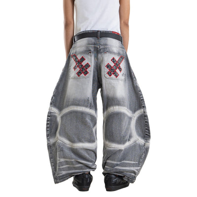 A1 Wide Barrel Exo - Skull Grey - Jeans