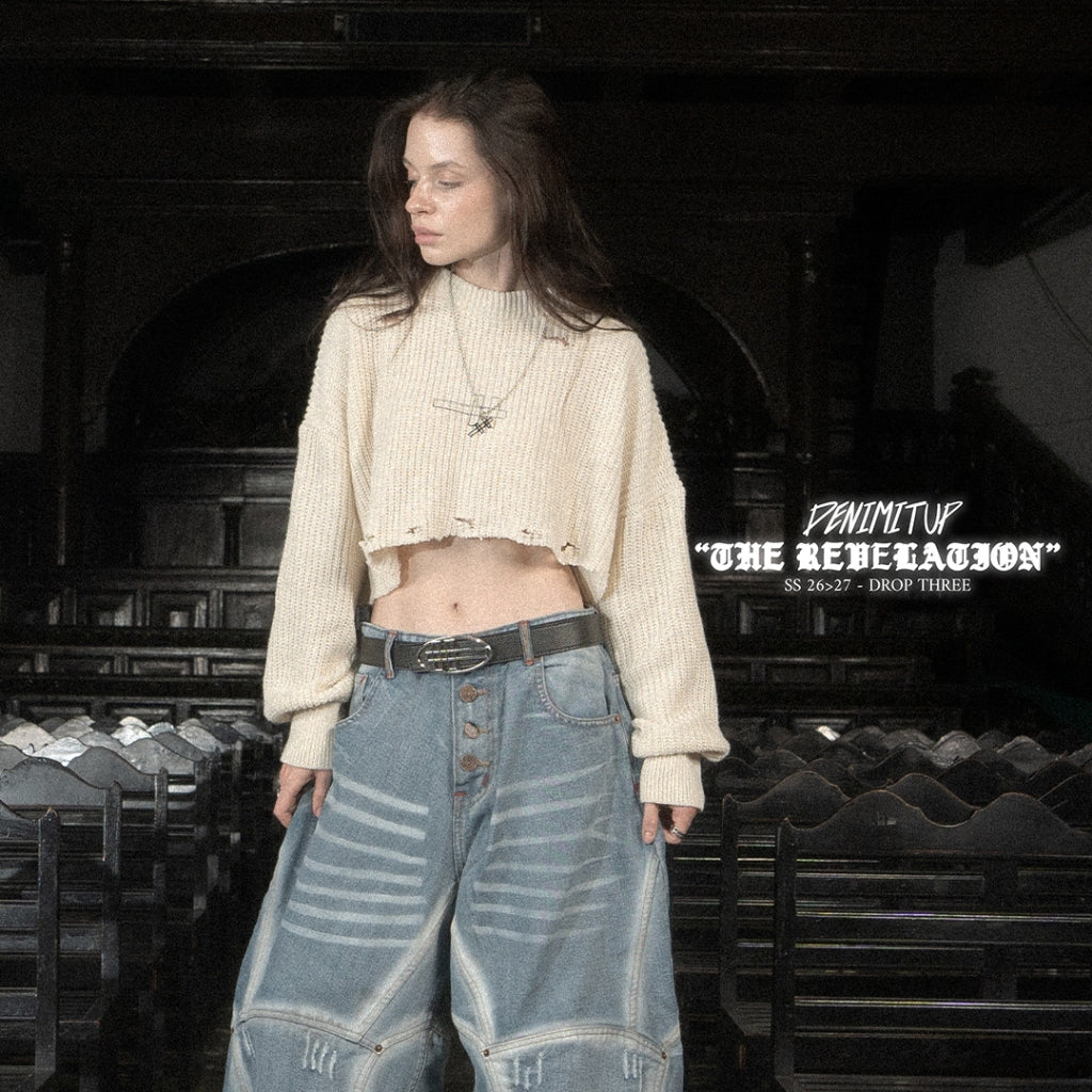 H Long Shirt Turtle Neck - Shadow Beige - Knitwear