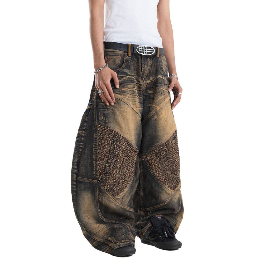 A1 Wide Barrel Songket - Skull Bronze - Jeans