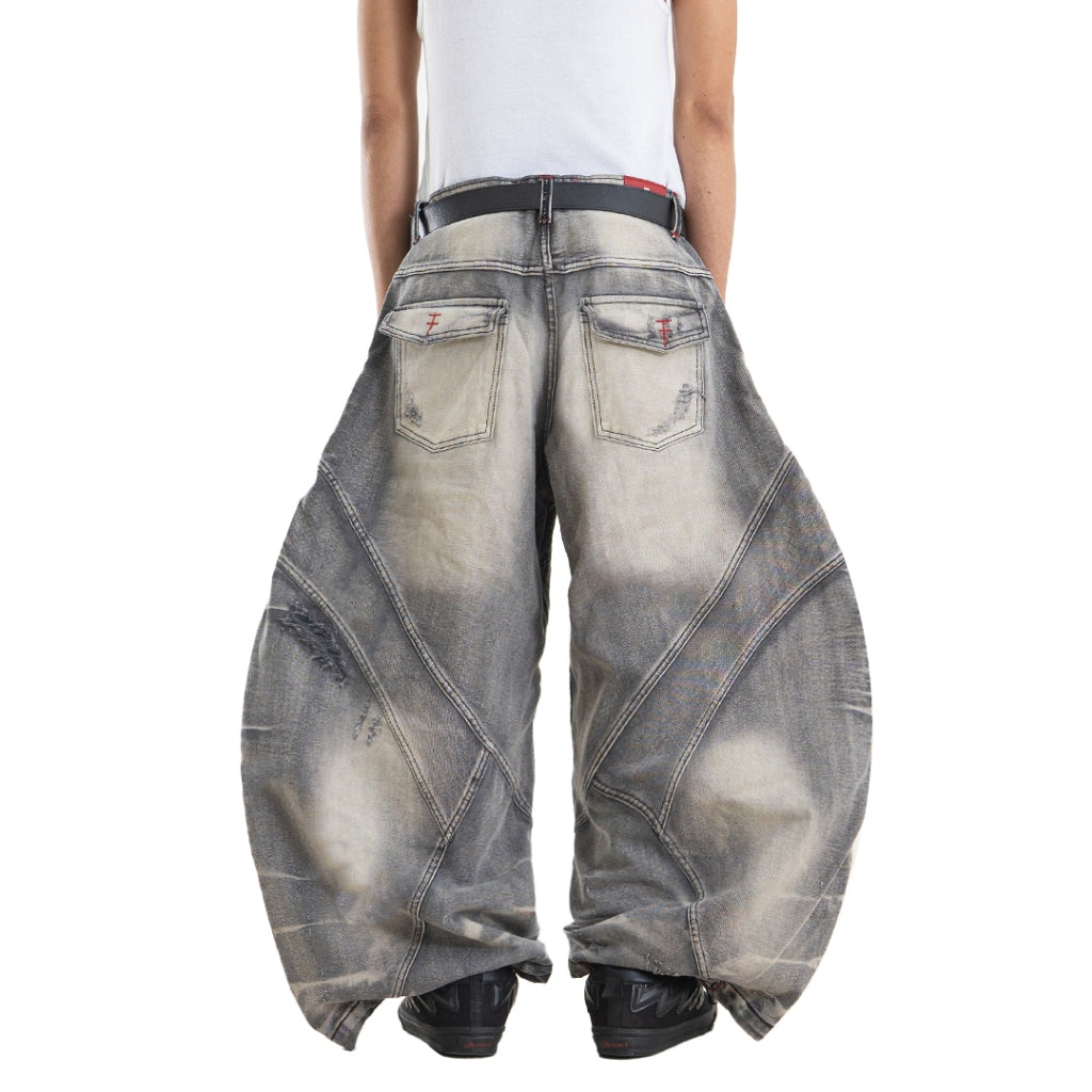 A1 Wide Barrel Songket - Skull Titanium - Jeans