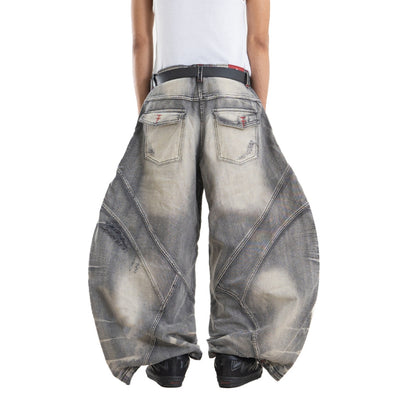 A1 Wide Barrel Songket - Skull Titanium - Jeans