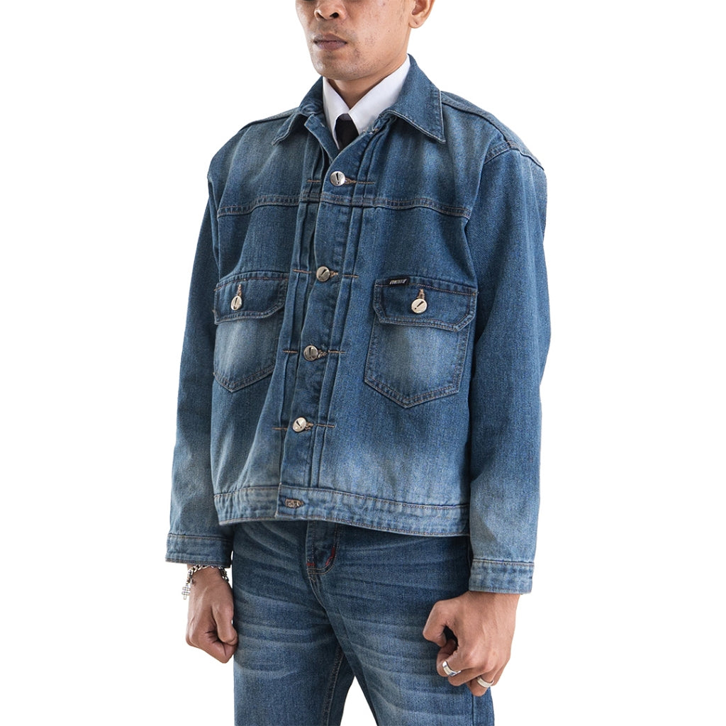 H1 Type Two Jacket - Stone Blue Wash