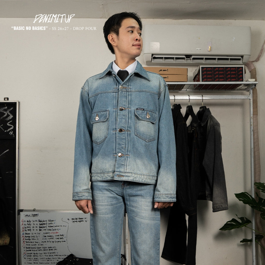 H1 Type Two Jacket - Cream Blue