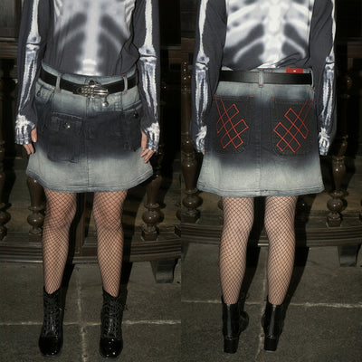 A1 Complex Cargo Skirt – Dual Cosmic Black - Skirt