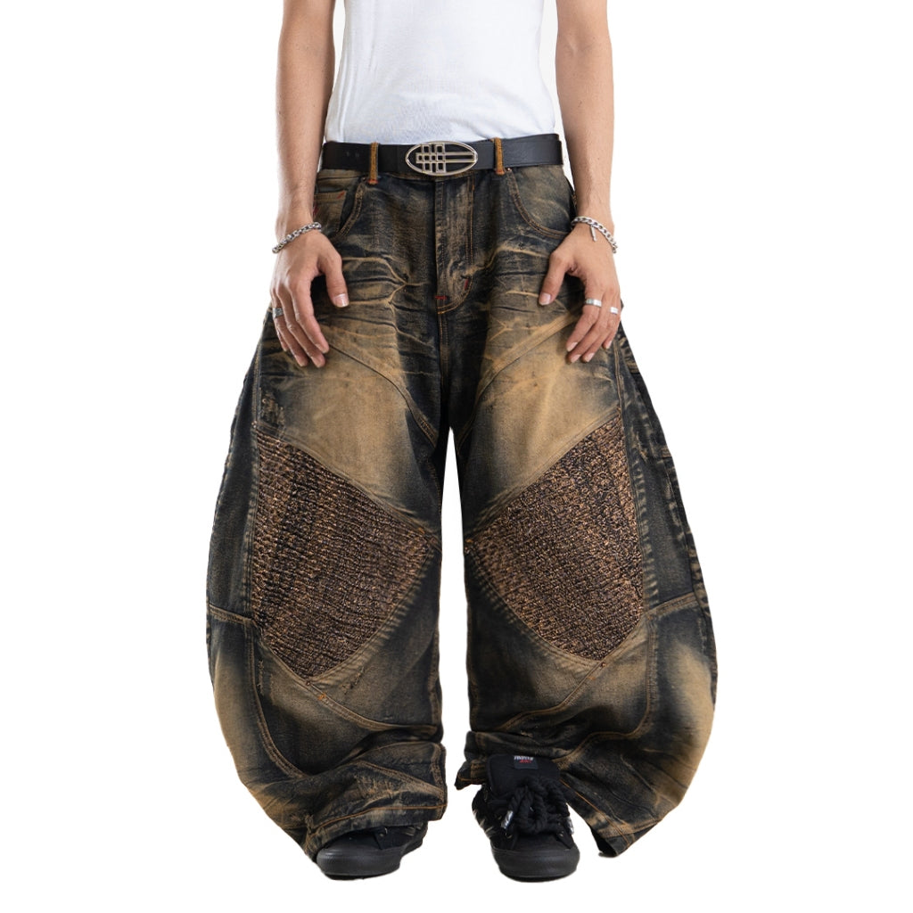 A1 Wide Barrel Songket - Skull Bronze - Jeans