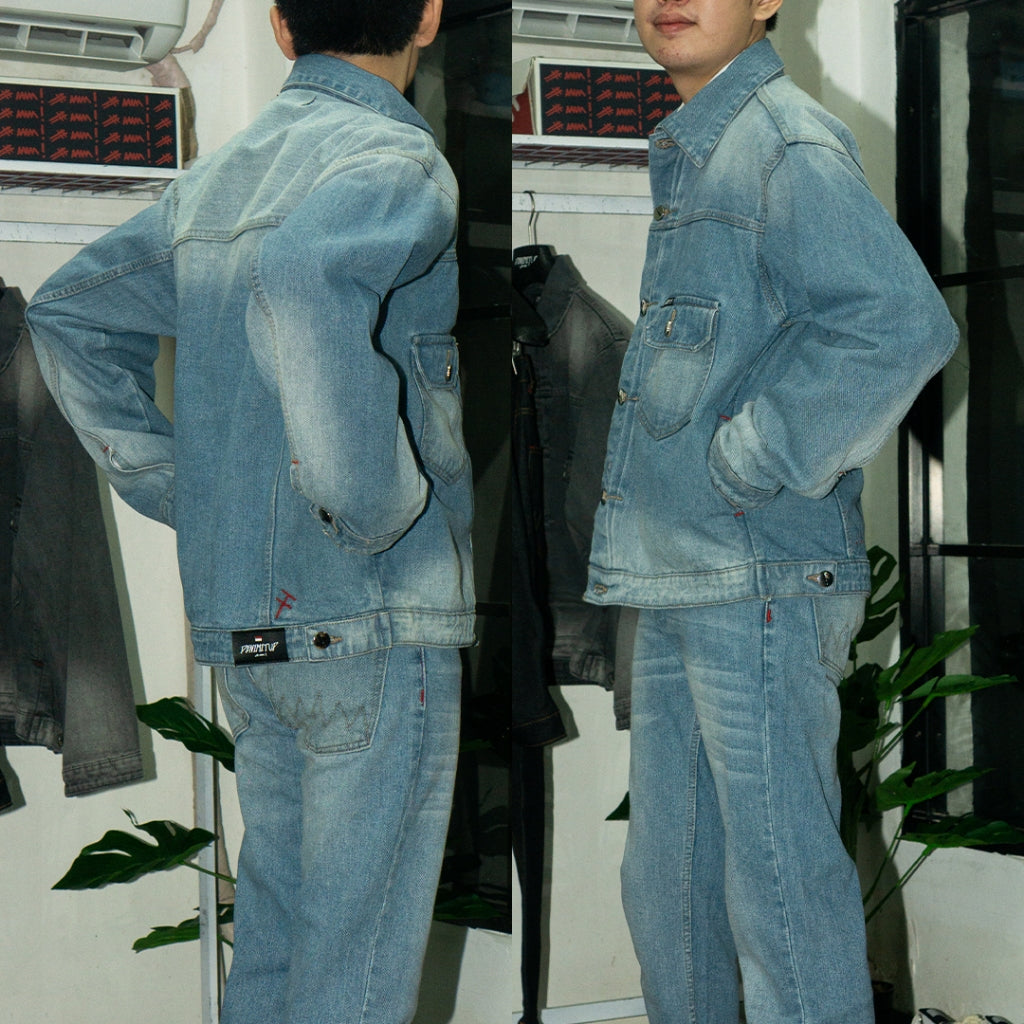 H1 Type Two Jacket - Cream Blue