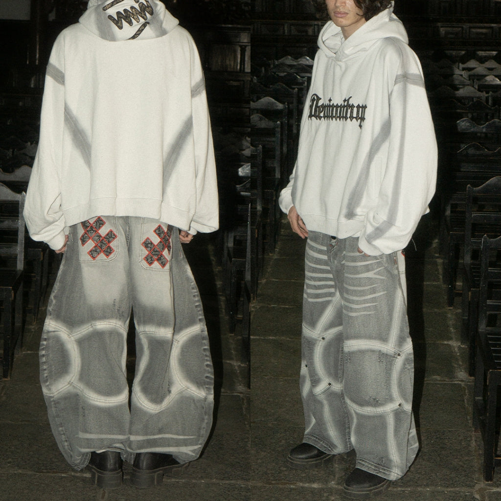 A1 Wide Barrel Exo - Skull Grey - Jeans