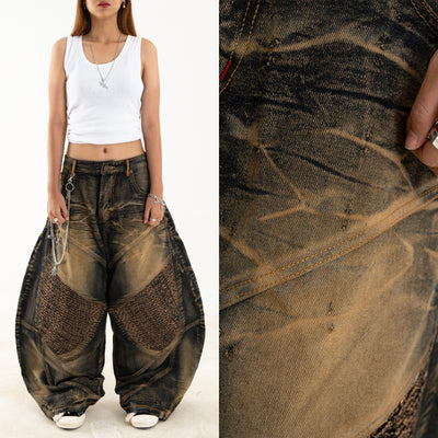 A1 Wide Barrel Songket - Skull Bronze - Jeans