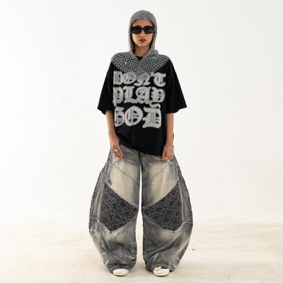 A1 Wide Barrel Songket - Skull Titanium - Jeans