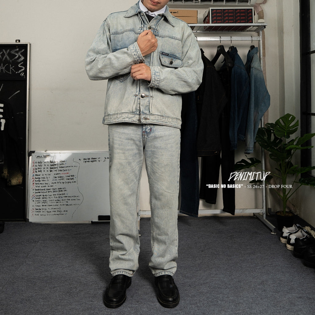 H1 Regular Loose - Snowish Cream Blue