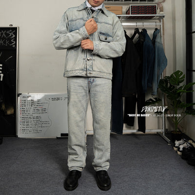 H1 Regular Loose - Snowish Cream Blue