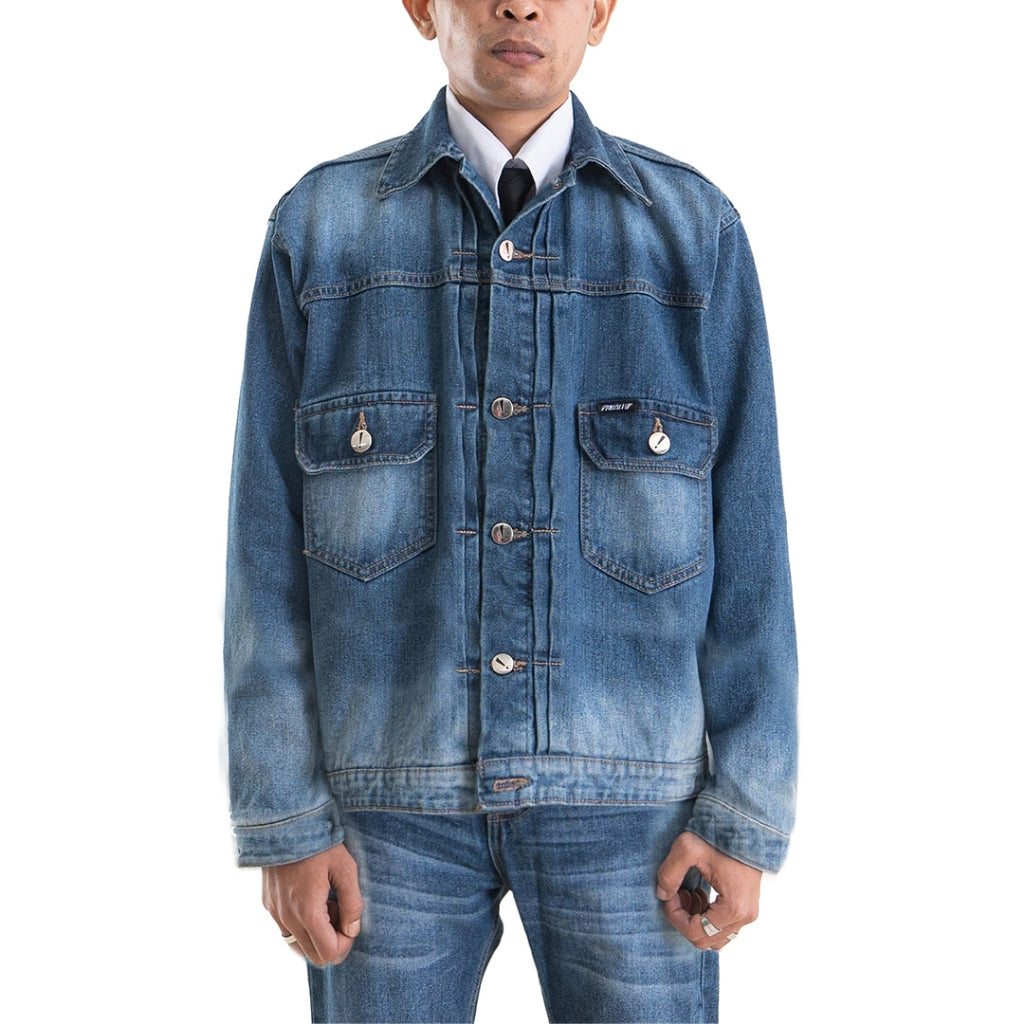 H1 Type Two Jacket - Stone Blue Wash