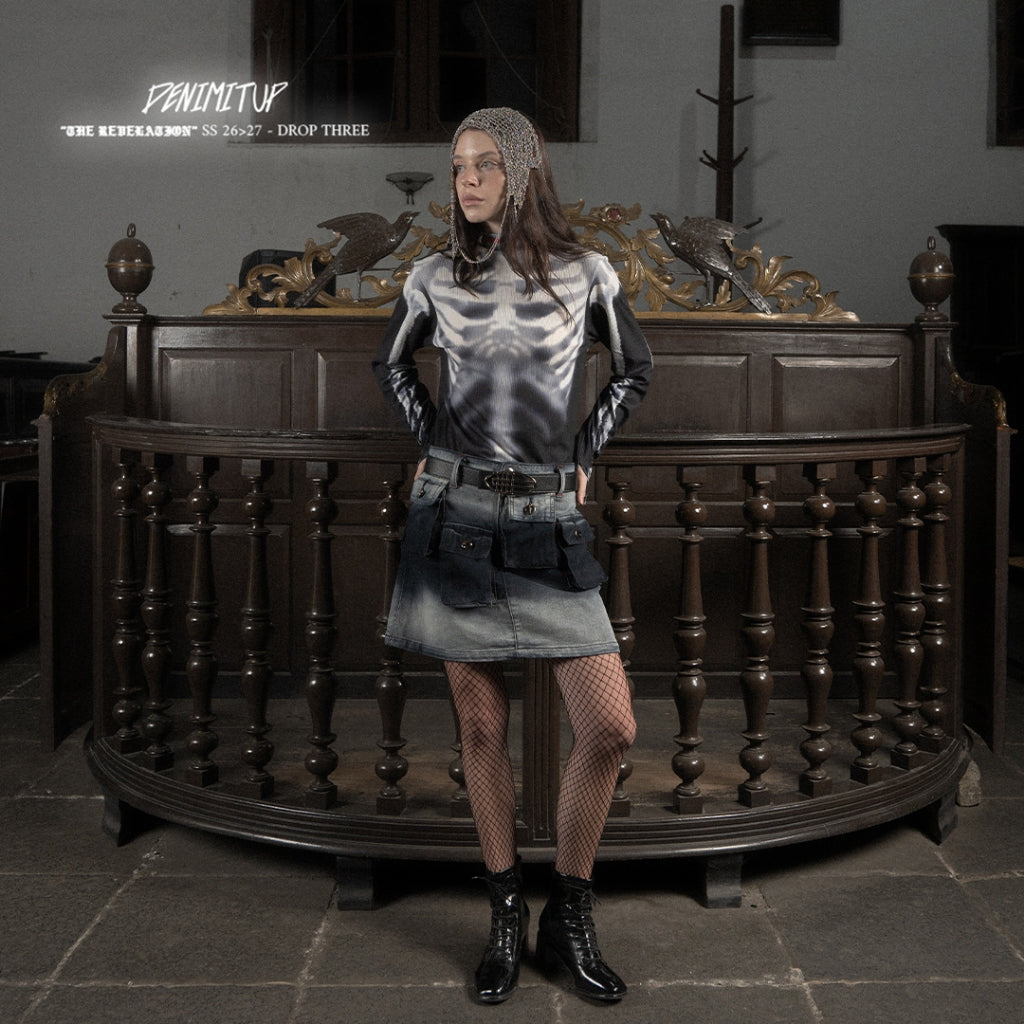 A1 Complex Cargo Skirt – Dual Cosmic Black - Skirt