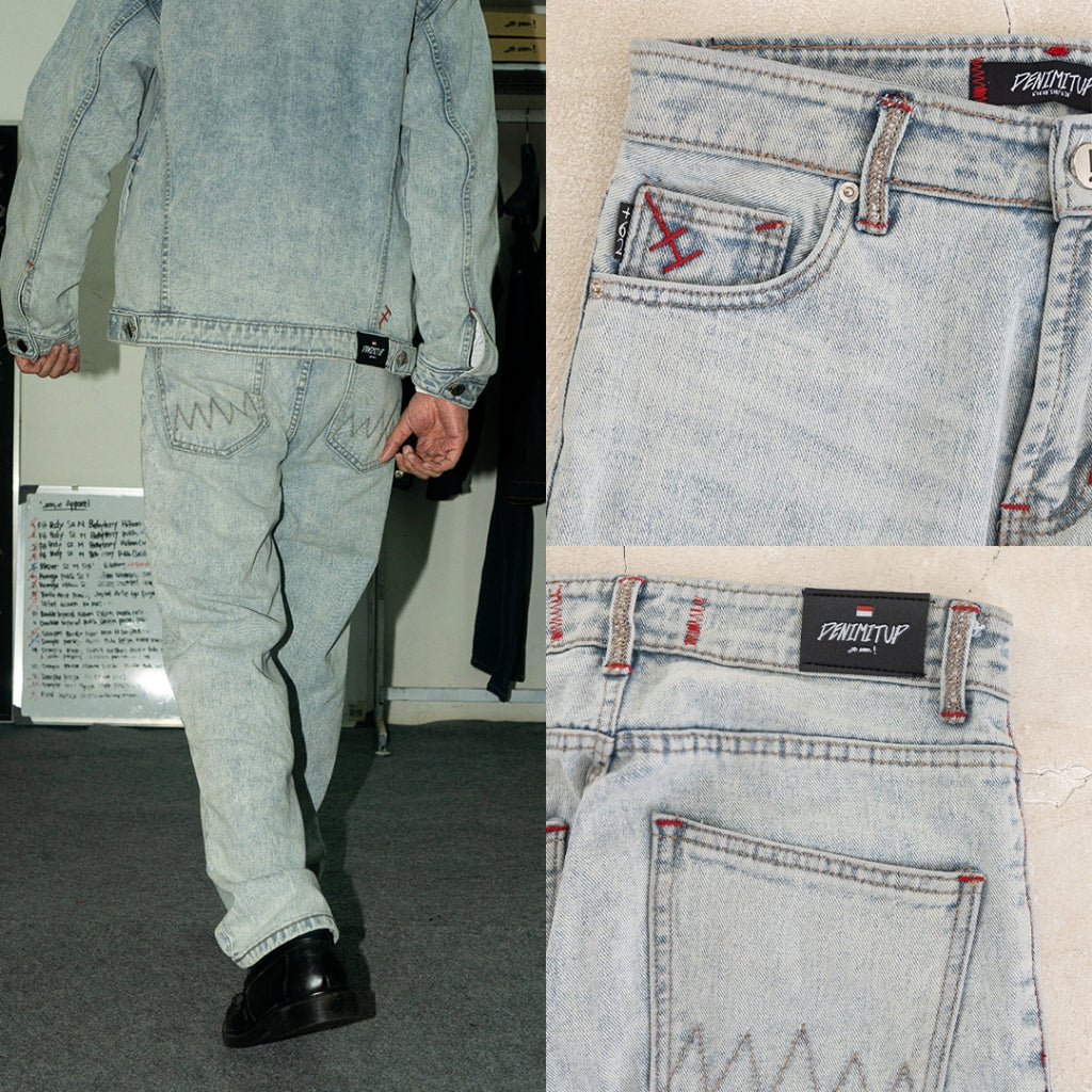 H1 Regular Loose - Snowish Cream Blue